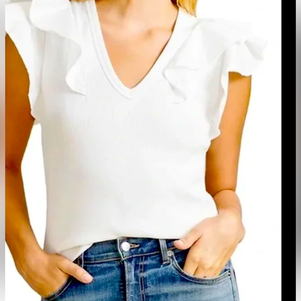 Veronica Beard Cathie Tank in white size xs